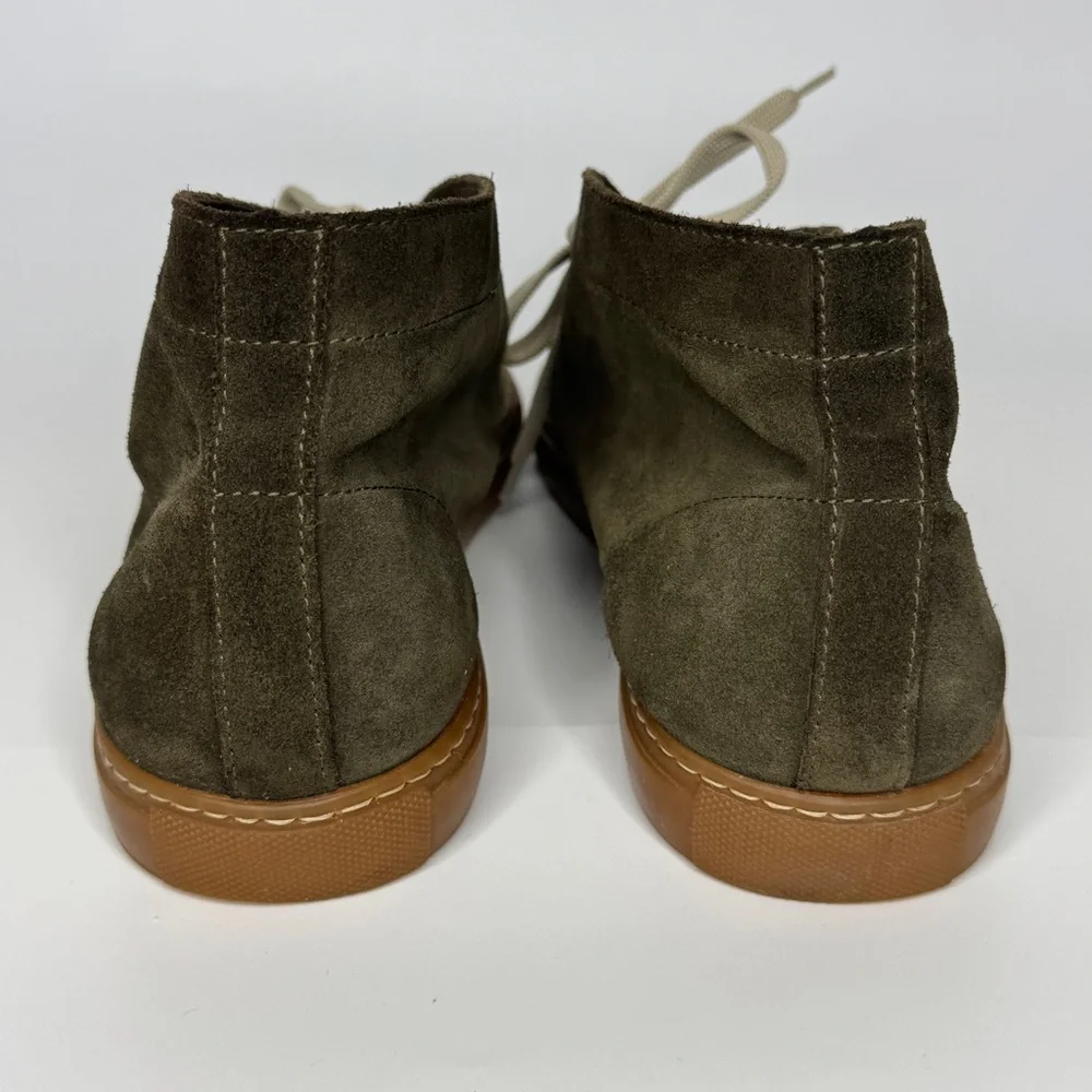 Suede Leather Chukka Boots Mens 11 Earth Green Goblincore Shoes Coop Barneys NY